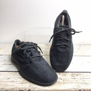 Allbirds Womens Wool Runners Charcoal Gray Merino Wool Lace Up Sneakers Sz 11